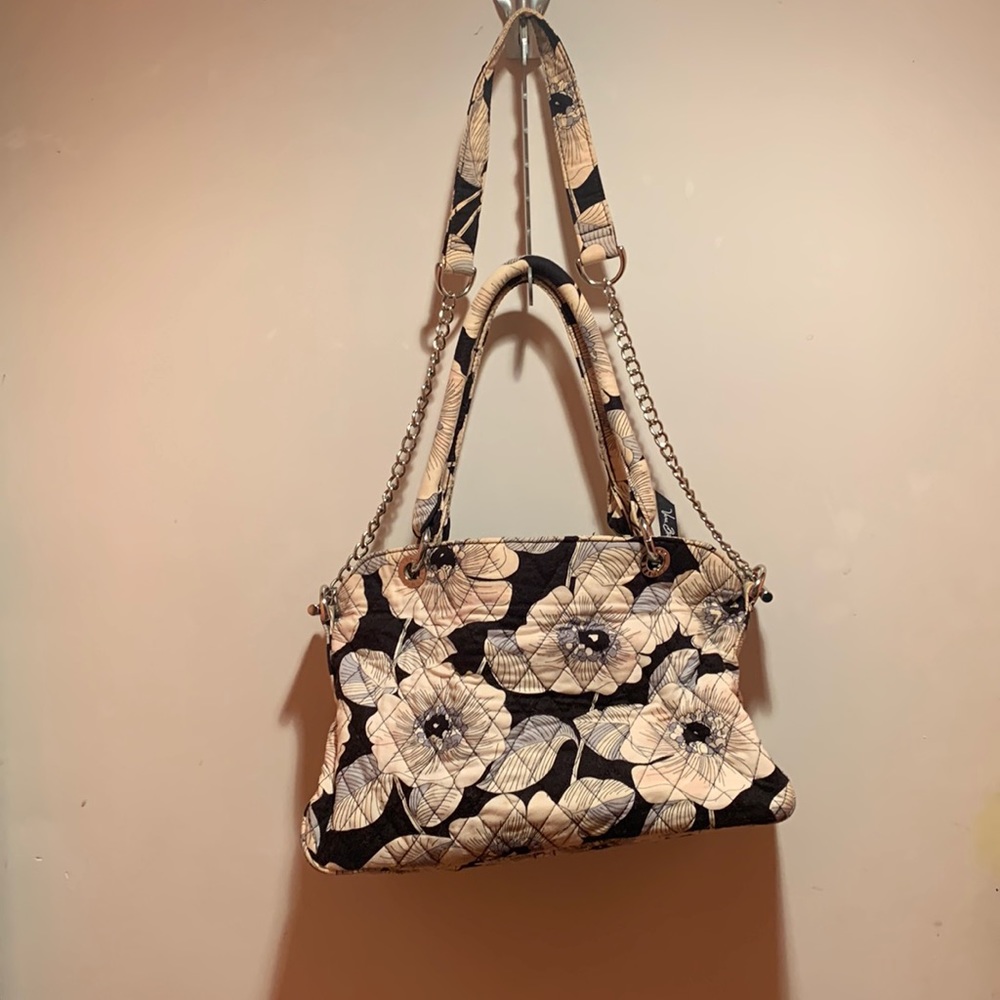 Vera Bradley retired camellia floral pattern shoulder bag